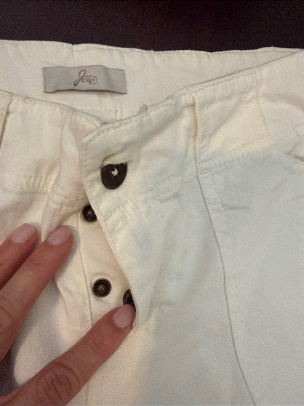 Joie White High-Rise Wide Leg Pants - Picture 5 of 6